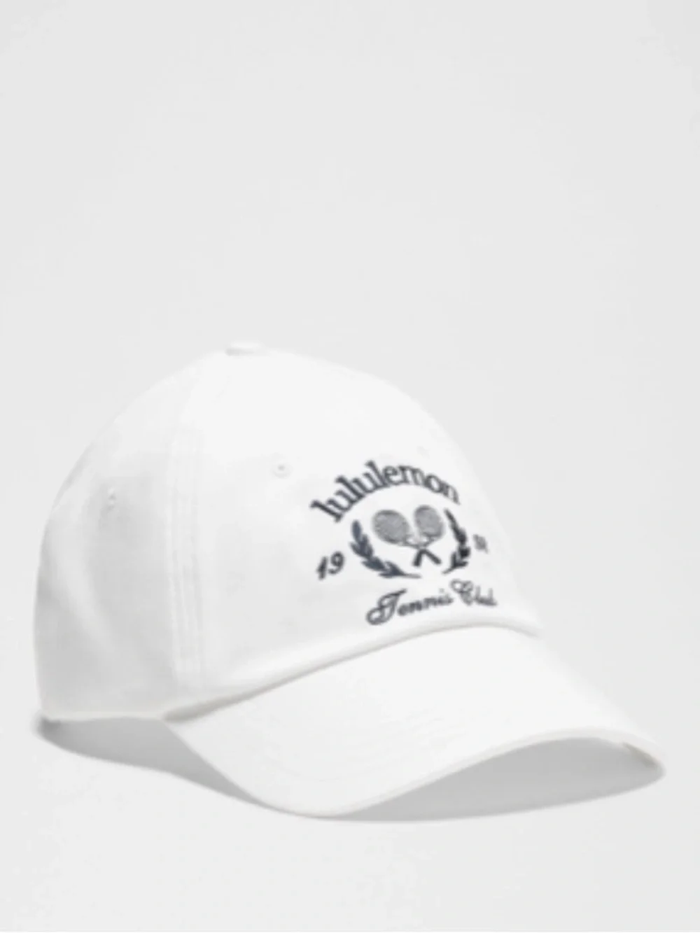 lululemon athletica White Cap with Navy Tennis Club Embroidery